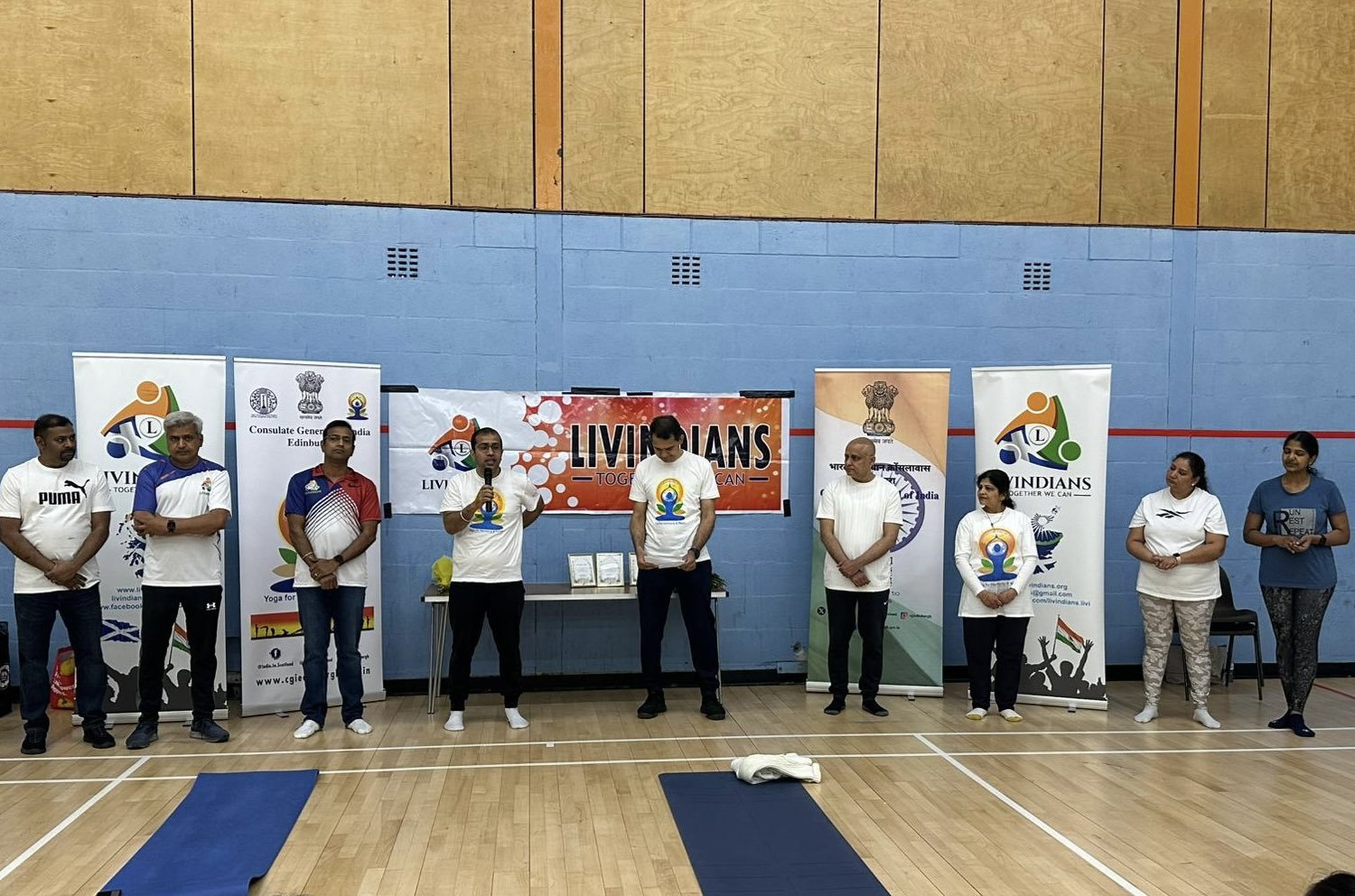 Consulate General of India, Edinburgh, organised a Yoga session in Livingston