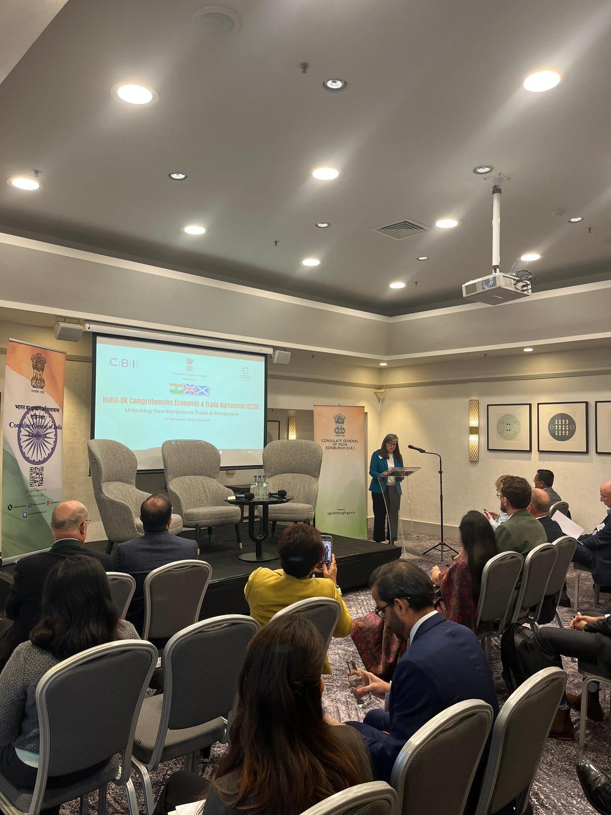 The Consulate General of India, Edinburgh, in partnership with the CBI, Scotland, hosted an India–UK Business Event in Glasgow