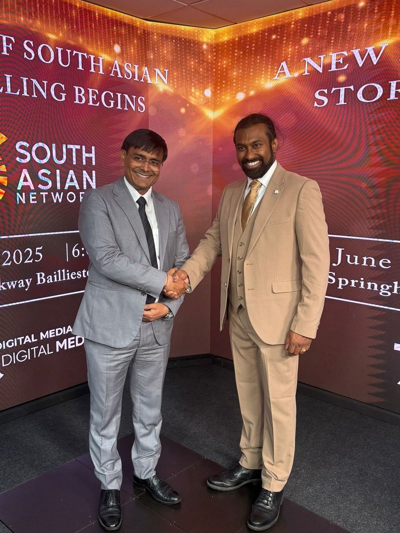 Vice Consul attended the launch of SAN TV in Glasgow.