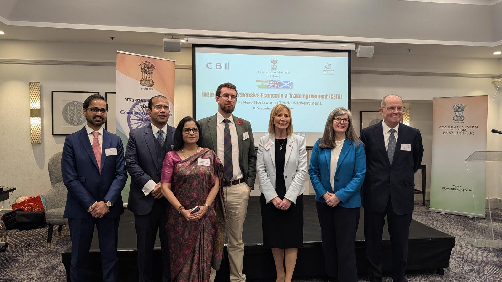 The Consulate General of India, Edinburgh, in partnership with the CBI, Scotland, hosted an India–UK Business Event in Glasgow
