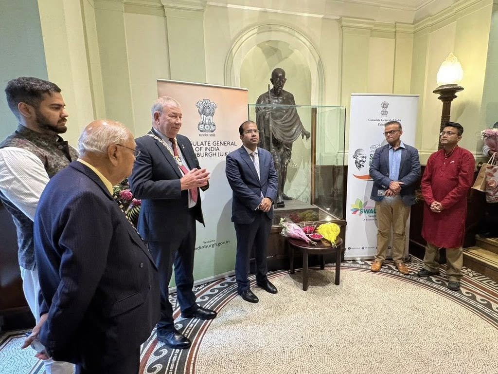 Gandhi Jayanti celebration at Town Hall, Ayr