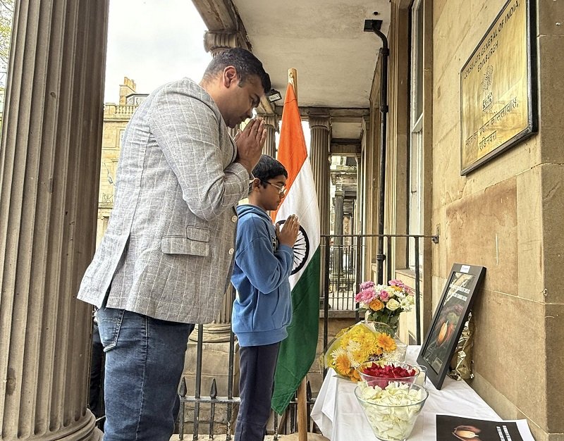The Consulate General of India in Edinburgh held a solemn remembrance ceremony in memory of those killed in the Pahalgam terrorist attack.