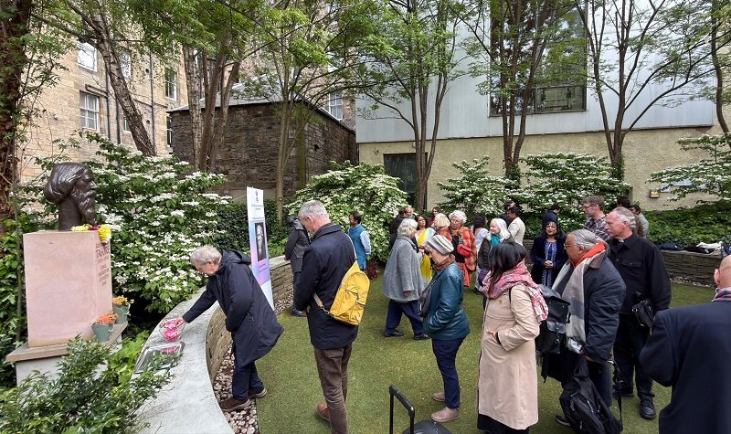 165th birth anniversary of Gurudev Rabindranath Tagore at Sandeman Garden, Royal Mile, Edinburgh.