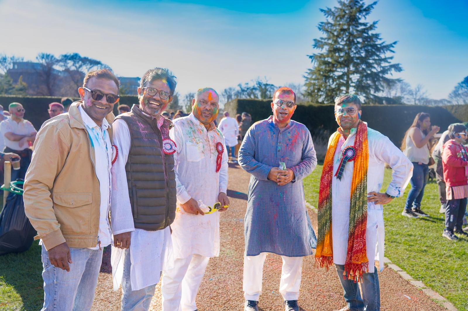 Holi celebration at Saughton Park, Edinburgh