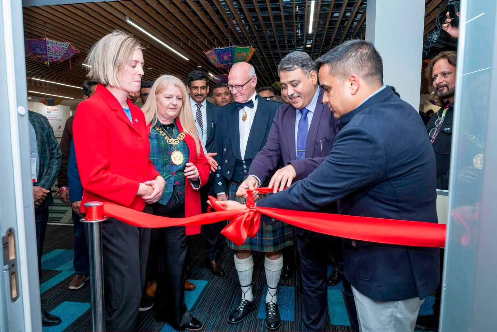 Hon’ble Deputy Chief Minister of Gujarat, Shri. Harsh Sanghavi, inaugurated the Amdavad Experience Centre – Glasgow 2026.