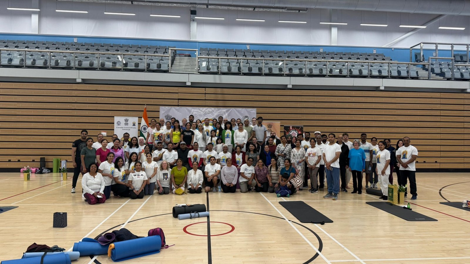 11th International Day of Yoga celebration at Edinburgh.