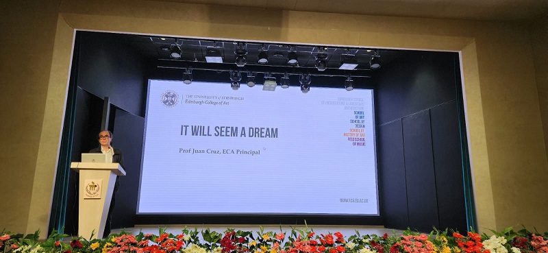 Prof. Juan Cruz delivered a talk and had a fruitful discussion with management and faculty of Srishti School of Art Design and Technology, Bengaluru