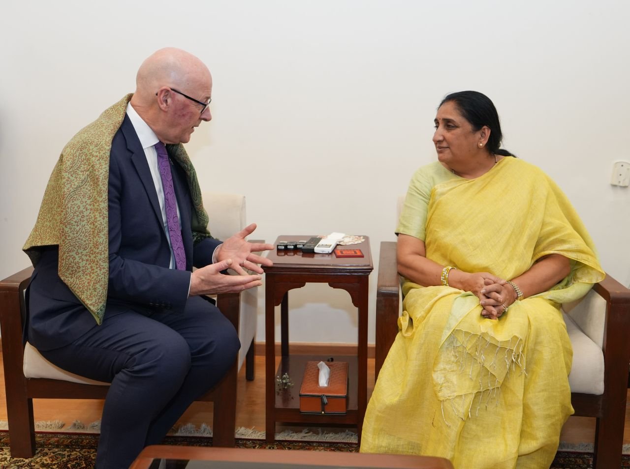 Hon'ble Deputy Chief Minister of Maharashtra Smt. Sunetra Ajit Pawar met The First Minister of Scotland in Mumbai.