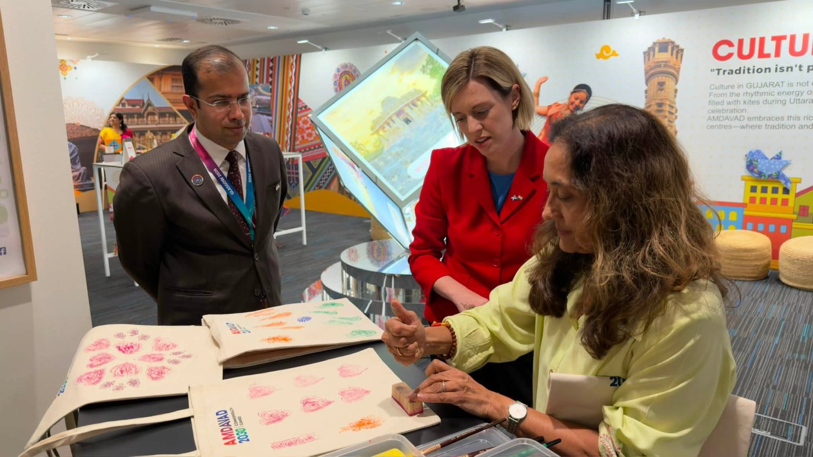 Hon’ble Deputy Chief Minister of Gujarat, Shri. Harsh Sanghavi, inaugurated the Amdavad Experience Centre – Glasgow 2026.