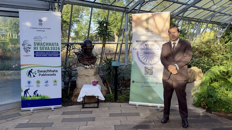 Consulate General of India, Edinburgh commemorated the 157th birth anniversary of Mahatma Gandhi and the International Day of Non-Violence at Saughton Park, Edinburgh.