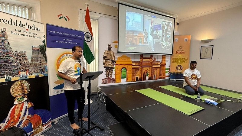 The Consulate organised a truly energising Suryathon, 108 Surya Namaskars