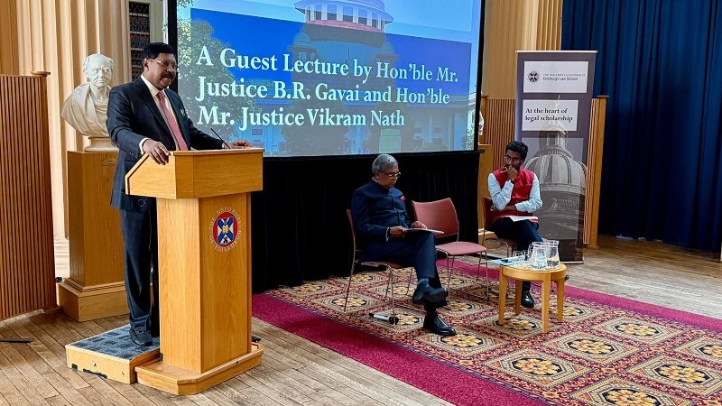 Hon’ble Justice B.R. Gavai, Chief Justice of India delivered a lecture, “Constitution as an Evolving Document” at the Edinburgh Law School