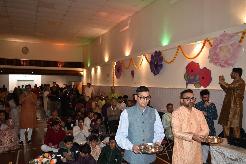 Consul attended the Diwali & Annakut celebrations organised by BAPS Swaminarayan Satsang Mandal, Edinburgh.