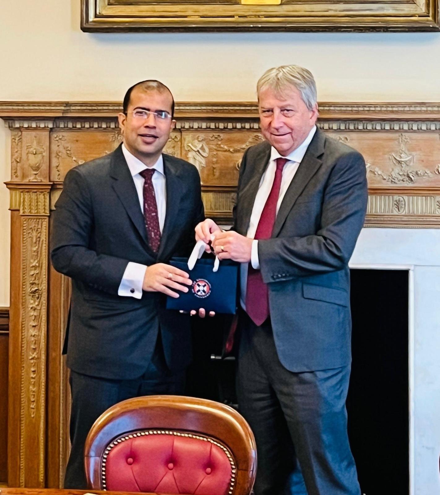 Consul General today met the Principal & Vice-Chancellor of the University of Edinburgh.