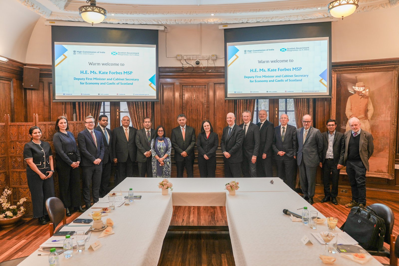 High Commission of India, London Hosts Deputy First Minister Kate Forbes for Business Roundtable to Boost India–Scotland Trade, Innovation, and Commonwealth Games Collaboration.