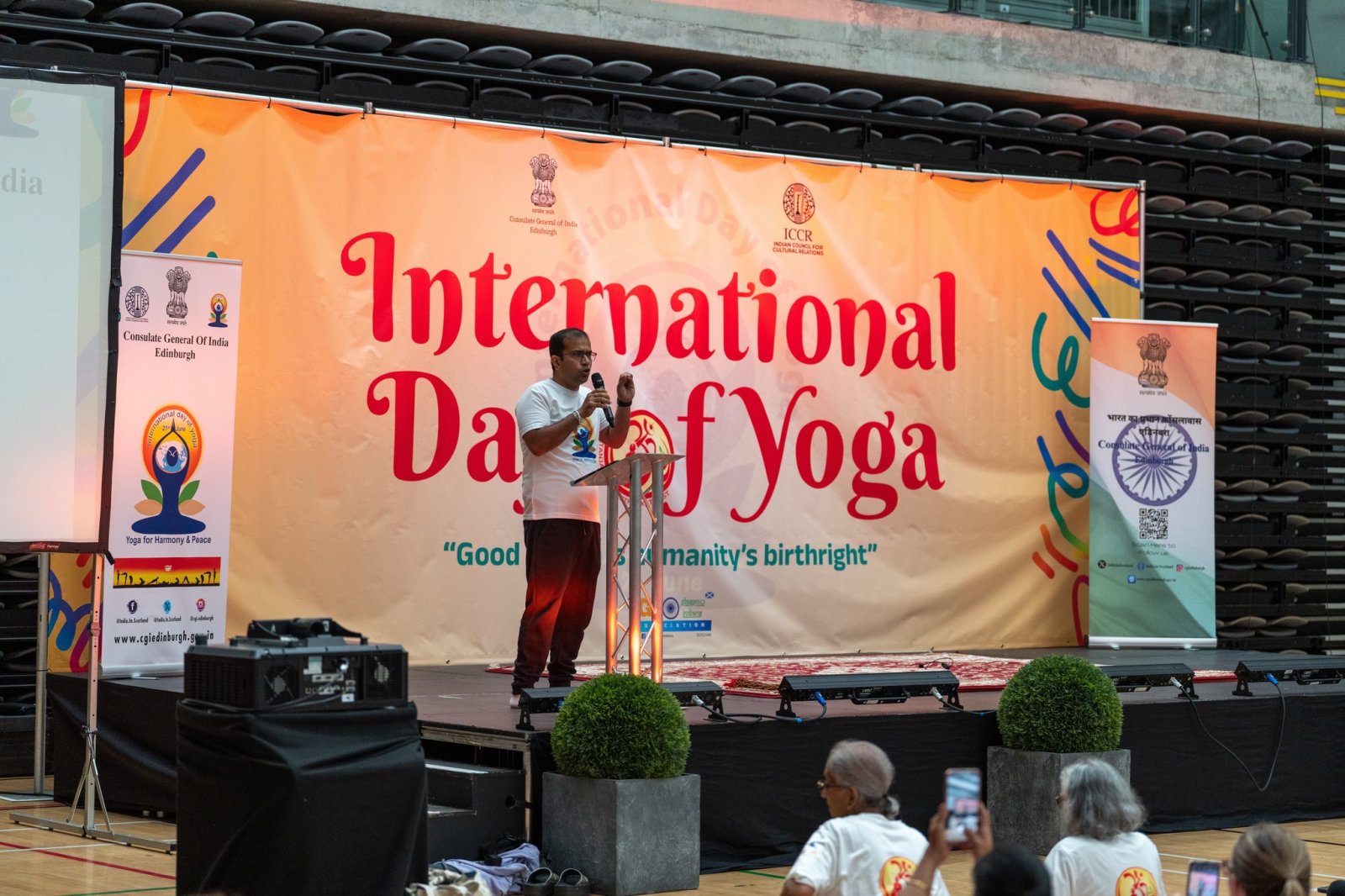 11th International Day of Yoga celebration at Glasgow, 21 June 2025.