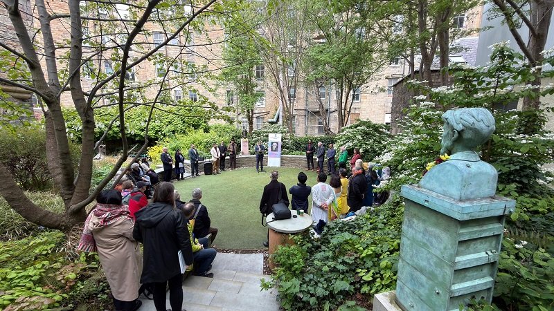 165th birth anniversary of Gurudev Rabindranath Tagore at Sandeman Garden, Royal Mile, Edinburgh.