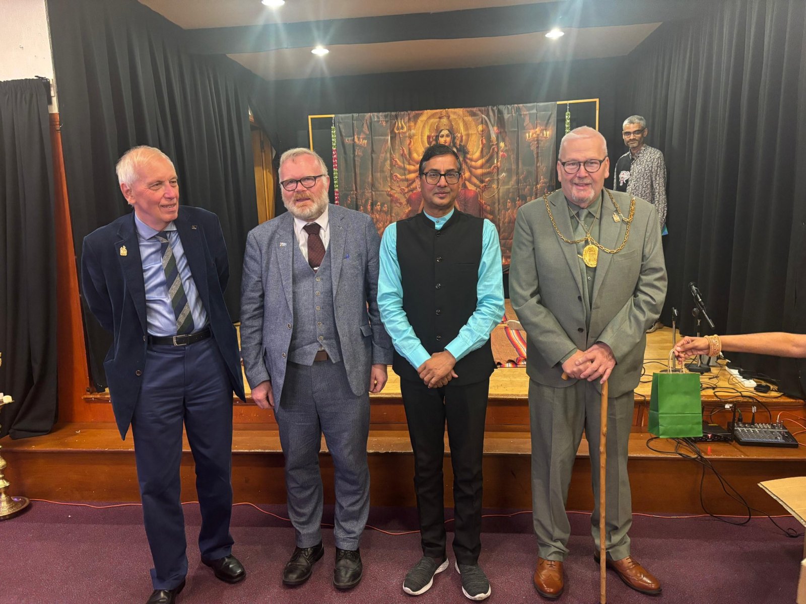 Consul attended the Navaratri Cultural Evening organised by the South Indian Cultural Centre of Scotland (The Hindu Temple of Scotland, Rutherglen).