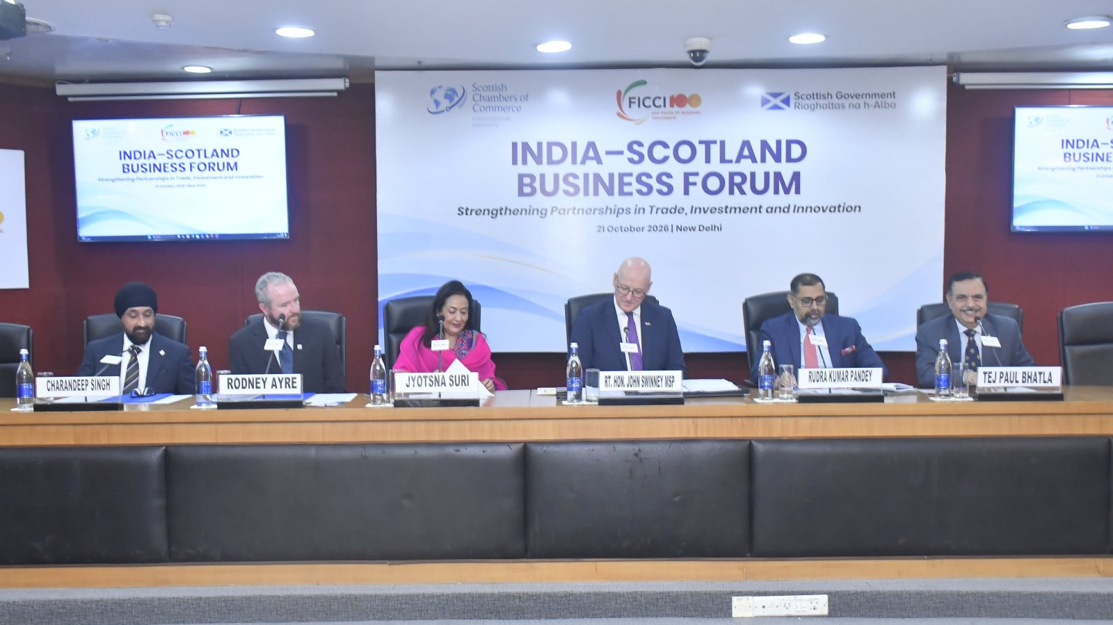 During Scotland’s First Minister Rt. Hon. John Swinney ’s visit to India, the India–Scotland Business Forum was held in New Delhi.