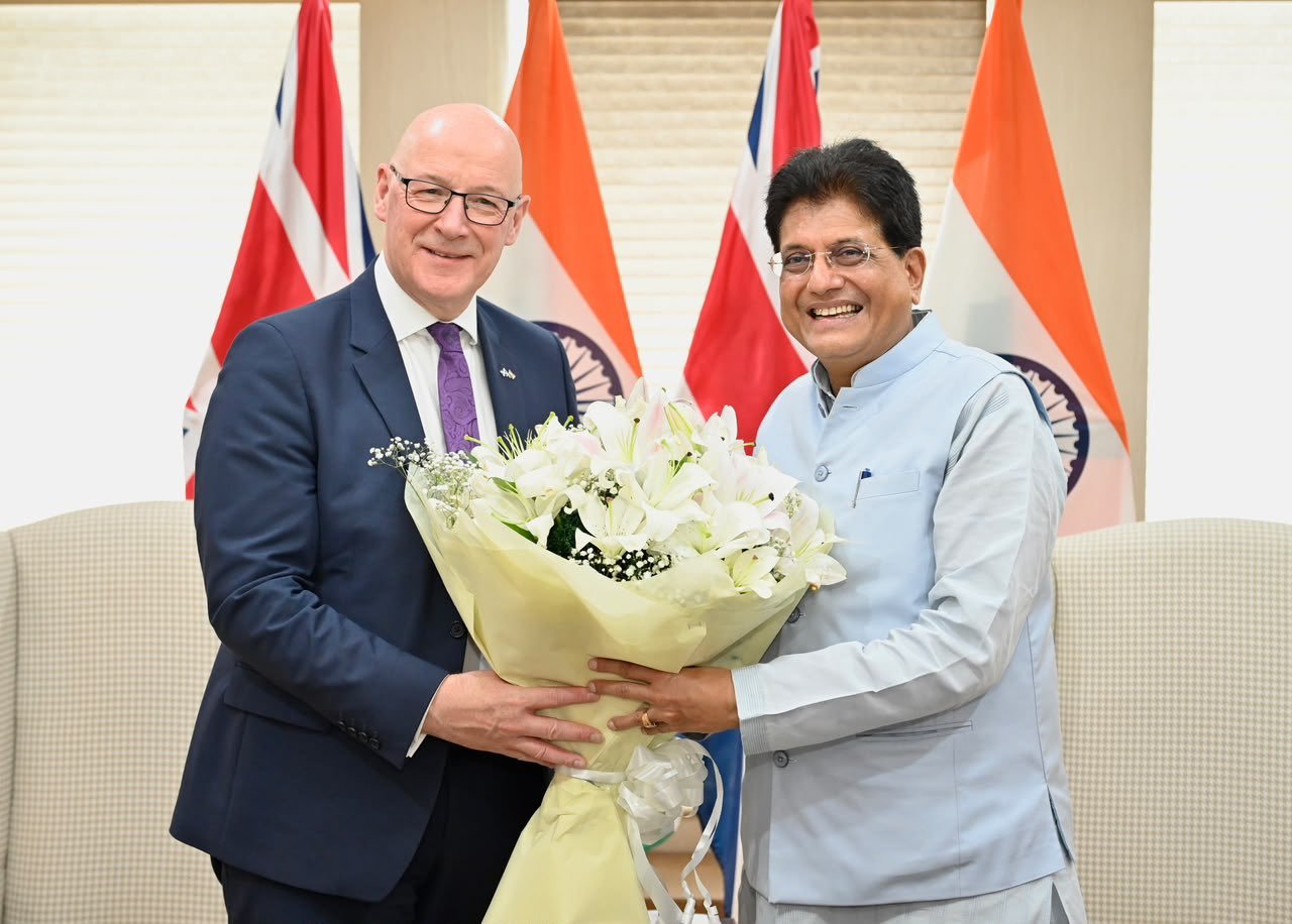 Minister of Commerce and Industry of India Shri. Piyush Goyal met Scotland’s First Minister Rt Hon John Swinney in New Delhi.