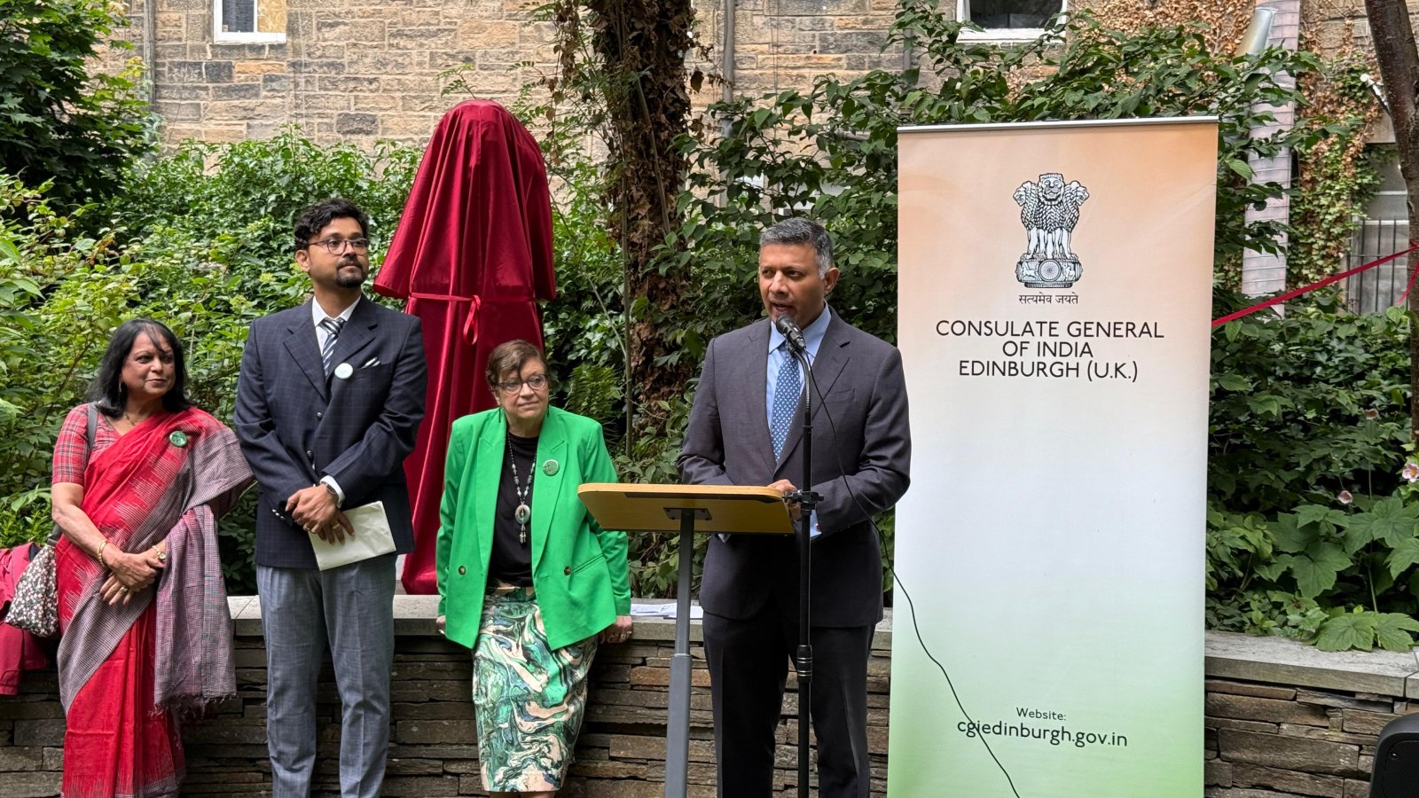 Unveiling of Bronze Bust of Gurudev Rabindranath Tagore in Edinburgh, 3 July 2025
