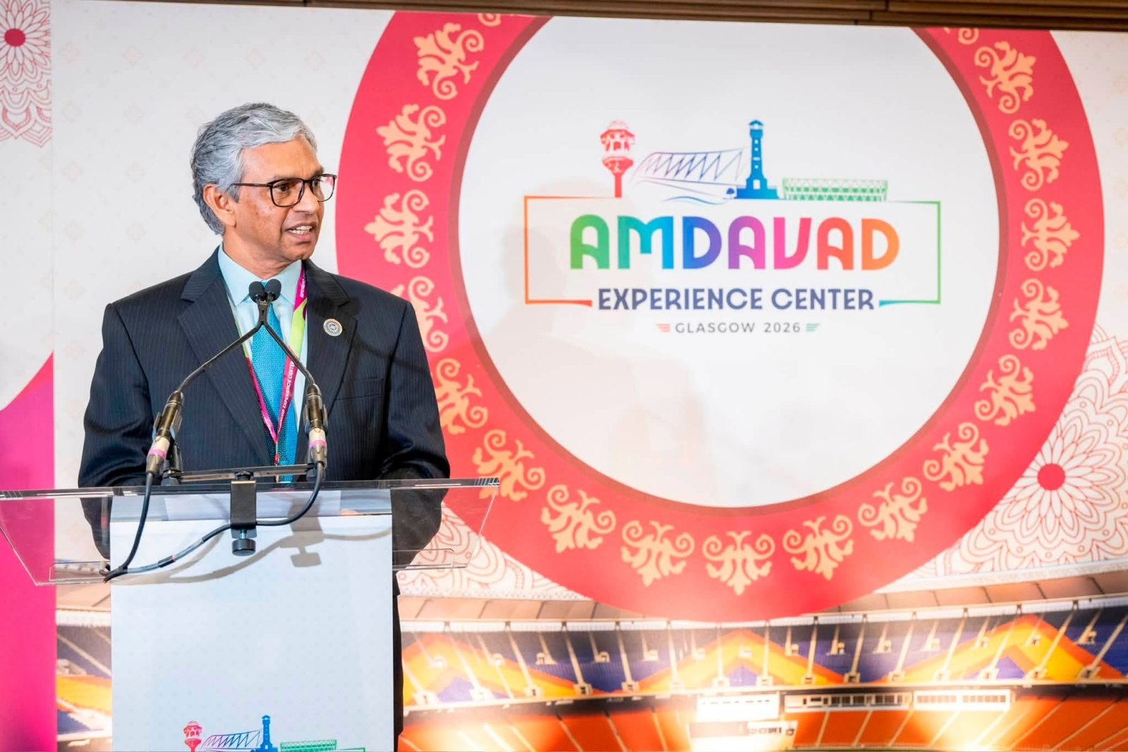 Hon’ble Deputy Chief Minister of Gujarat, Shri. Harsh Sanghavi, inaugurated the Amdavad Experience Centre – Glasgow 2026.