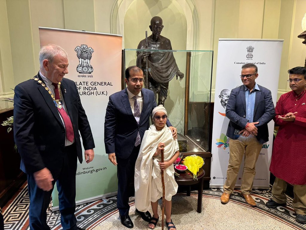 Gandhi Jayanti celebration at Town Hall, Ayr