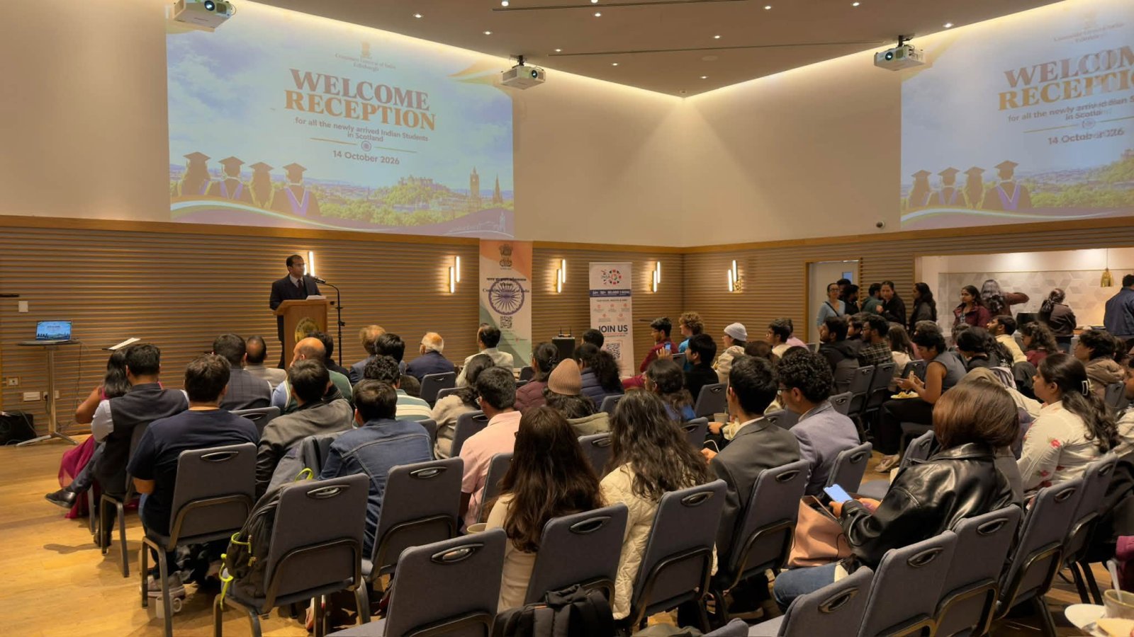 Consulate General of India Edinburgh hosted a Welcome Reception for newly arrived Indian students studying at universities across Scotland.