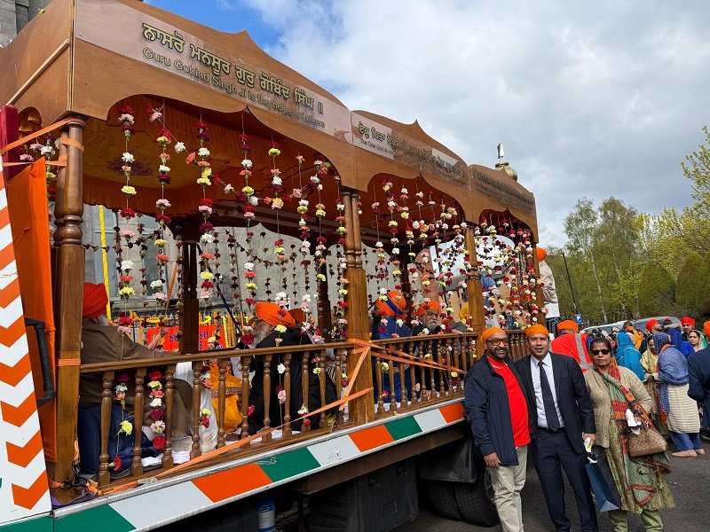 CG joined the Baisakhi celebrations and the vibrant Nagar Kirtan procession at the Edinburgh Gurdwara