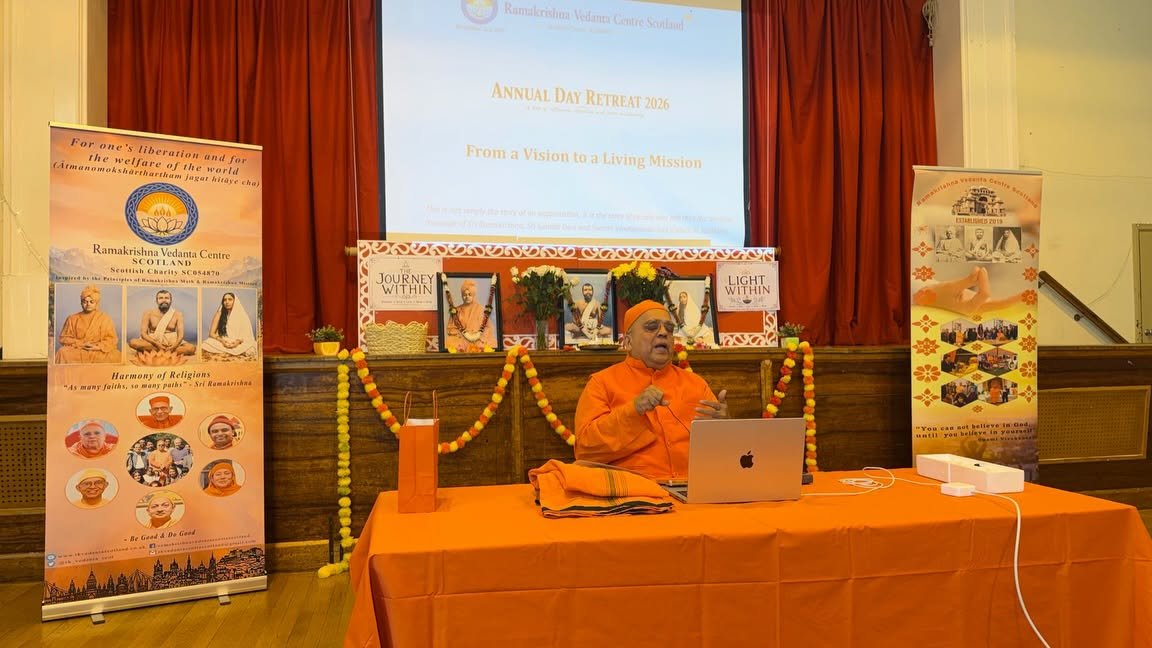 Consul General attended the Annual Day Retreat organised by the Ramakrishna Vedanta Centre Scotland in Edinburgh.