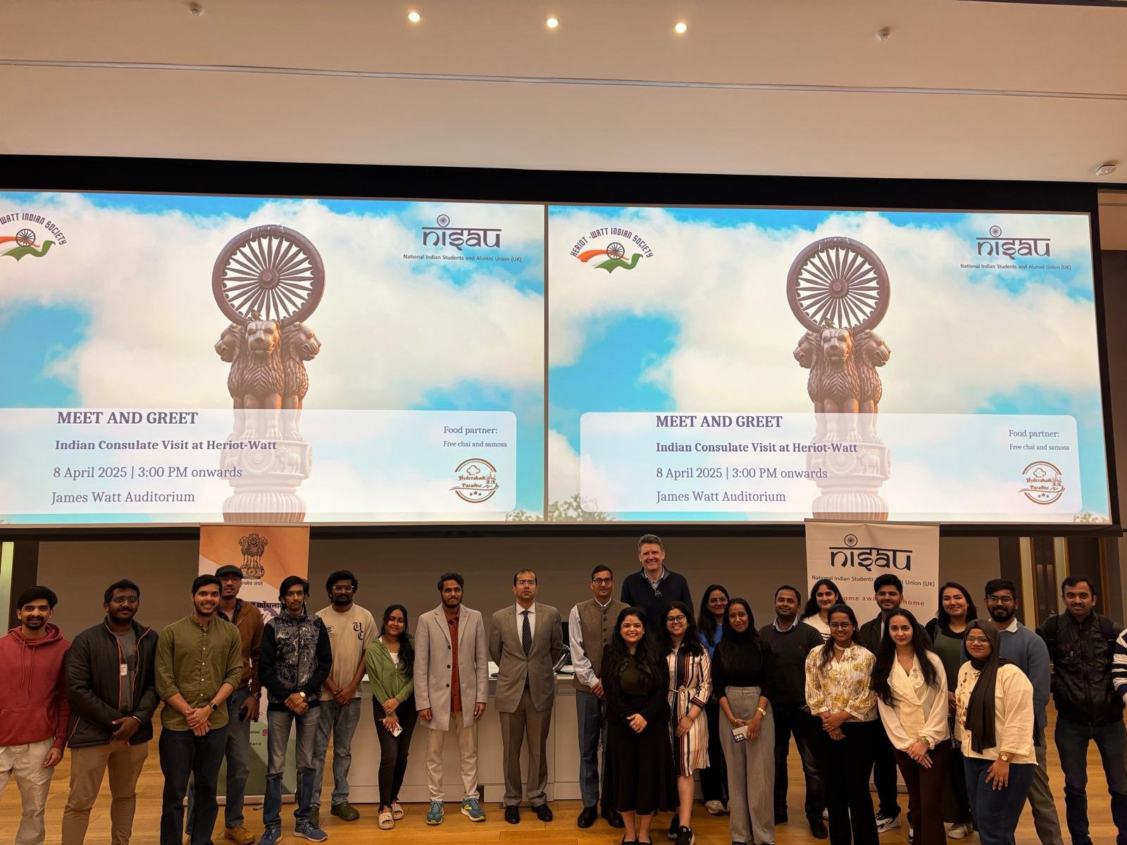 Consul General met with Indian students at Heriot-Watt University