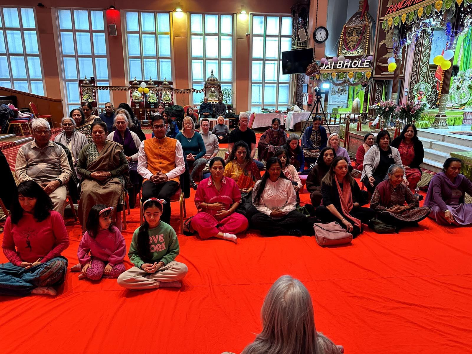 World Meditation Day 2025 at Glasgow Hindu Mandir