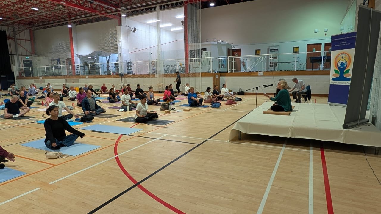 International Day of Yoga celebration at Aberdeen, 21 June 2025.