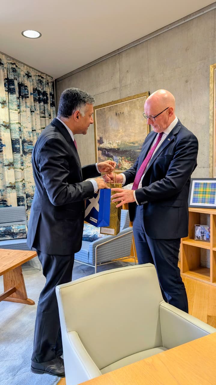 High Commissioner of India Shri. Vikram Doraiswami had a very productive meeting with John Swinney MSP, First Minister of Scotland.