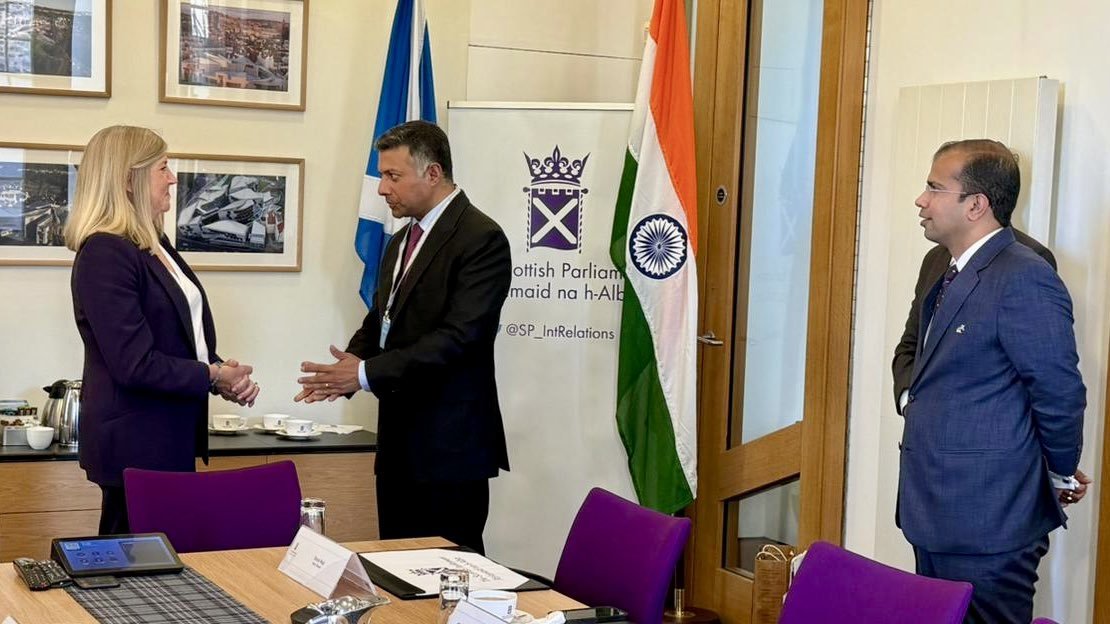 High Commissioner of India Shri. VIkram Doraiswami met Ms. Alison Johnstone, MSP, Presiding Officer, The Scottish Parliament.