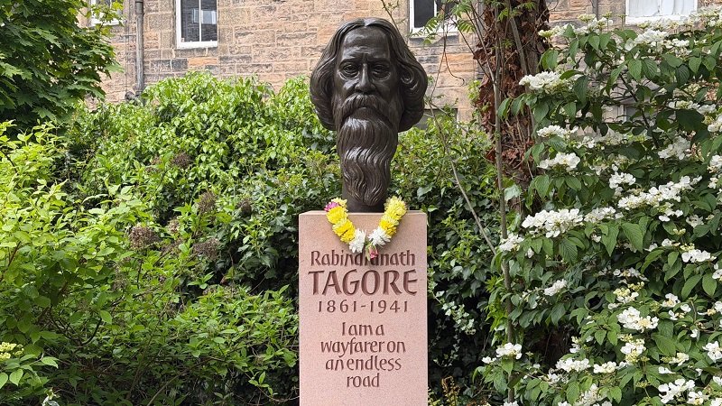 165th birth anniversary of Gurudev Rabindranath Tagore at Sandeman Garden, Royal Mile, Edinburgh.