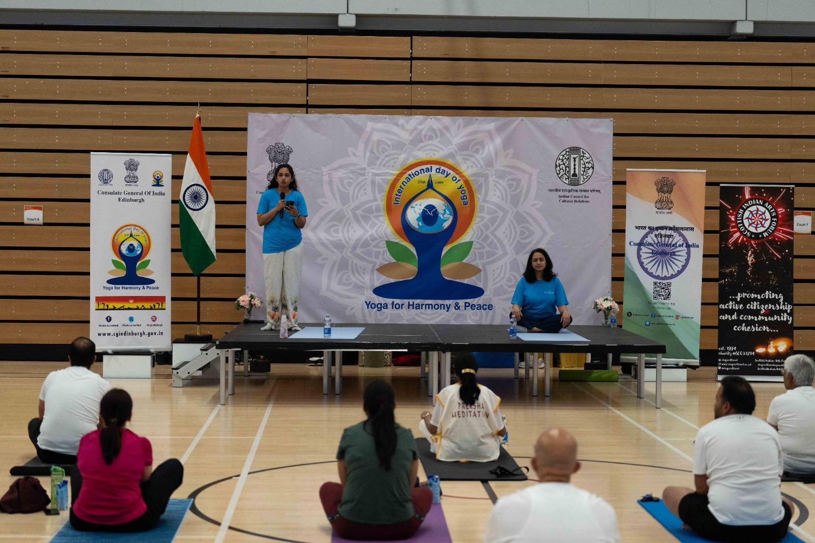 11th International Day of Yoga celebration at Edinburgh.