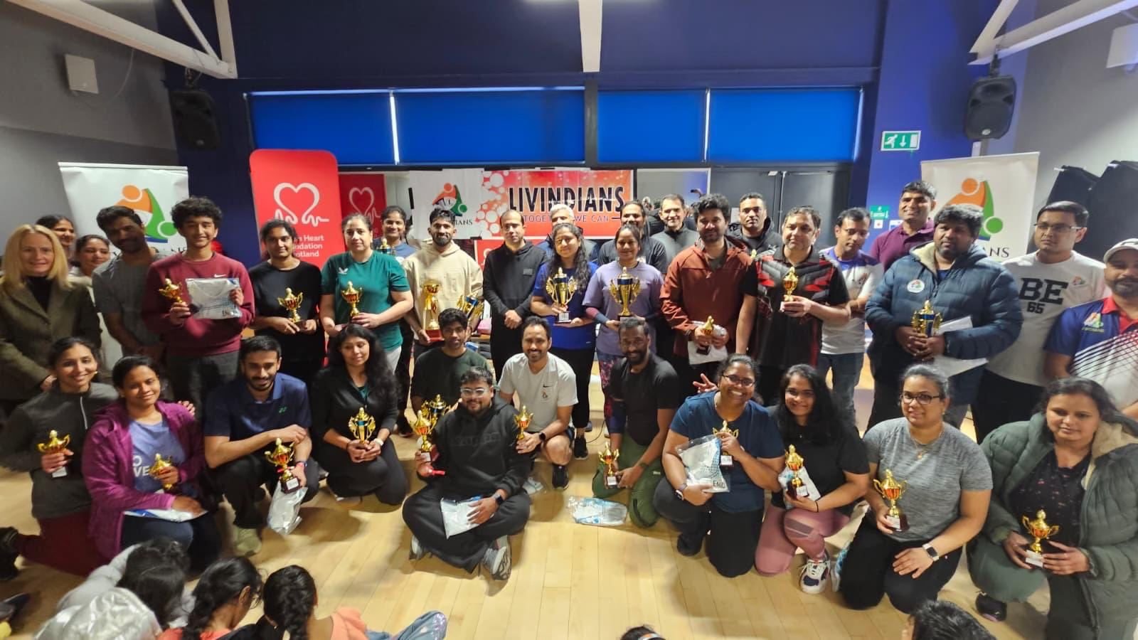 Consul General Joins LIVINDIANS Charity Badminton Tournament Season 8 in Livingston to Support British Heart Foundation Scotland.