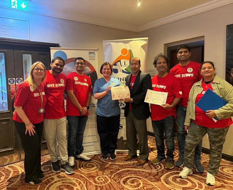 CG participated in the blood donation camp organised by LivIndians in Livingston, in collaboration with Scotblood.