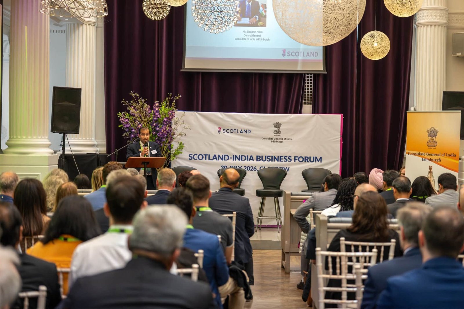 Consulate General of India, Edinburgh along with Scottish Government organised the Scotland–India Business Forum in Glasgow in partnership with UK India Business Council.