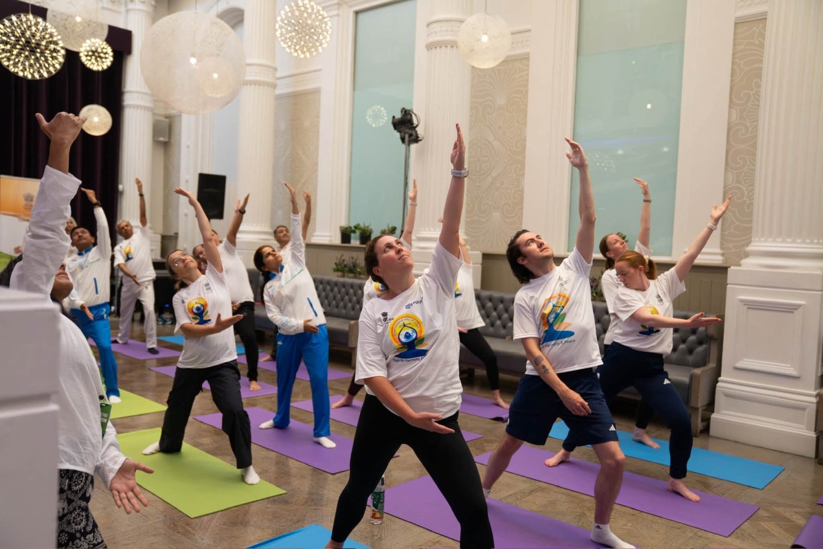 Special Yoga session for Indian and Scottish athletes and officials on the sidelines of the Glasgow 2026 Commonwealth Games.