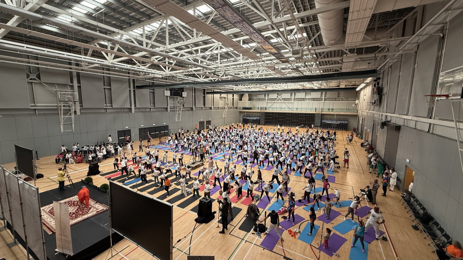 11th International Day of Yoga celebration at Glasgow, 21 June 2025.