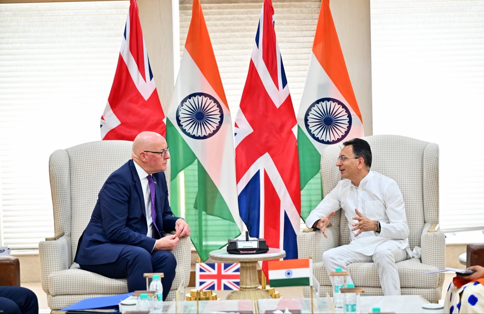Union Minister of State for Commerce & Industry Shri. Jitin Prasada met Scotland’s First Minister Rt. Hon. John Swinney in New Delhi.