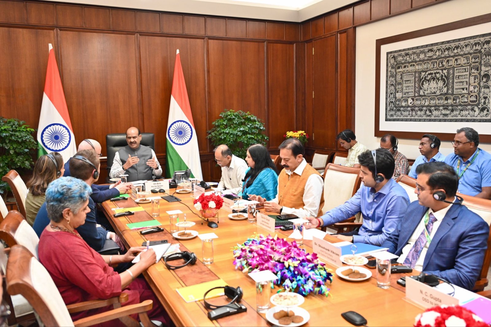 Speaker of the Lok Sabha, Shri Om Birla, met Scotland’s First Minister, Rt Hon John Swinney , at Parliament House.