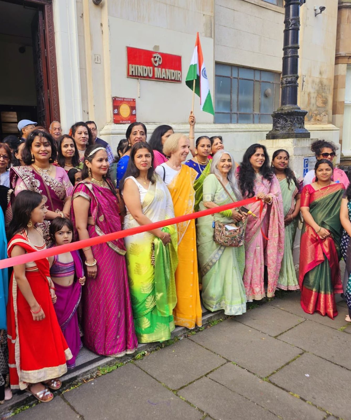 Spouse of Consul General Ms. Pavas Malik attended the Saree Celebration 2025 at Hindu Mandir Glasgow