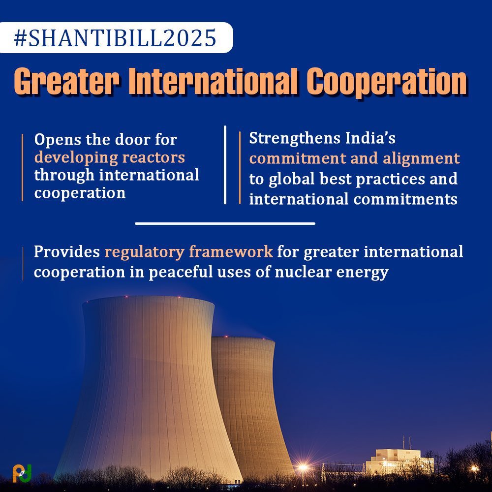 The SHANTI Bill, 2025 marks a bold leap for India’s clean energy future.