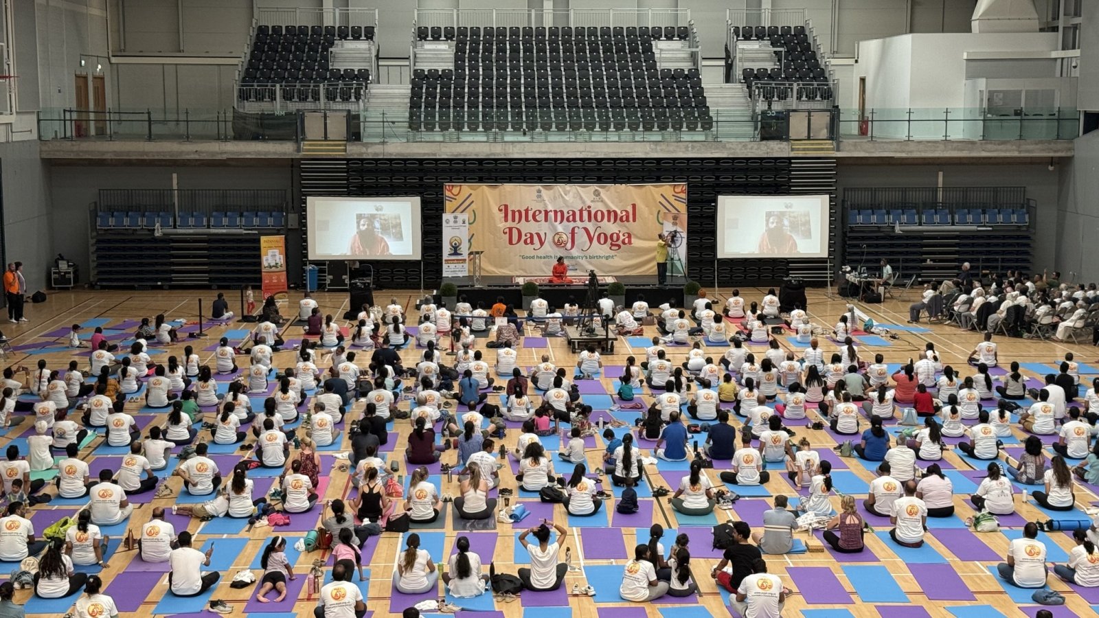 11th International Day of Yoga celebration at Glasgow, 21 June 2025.