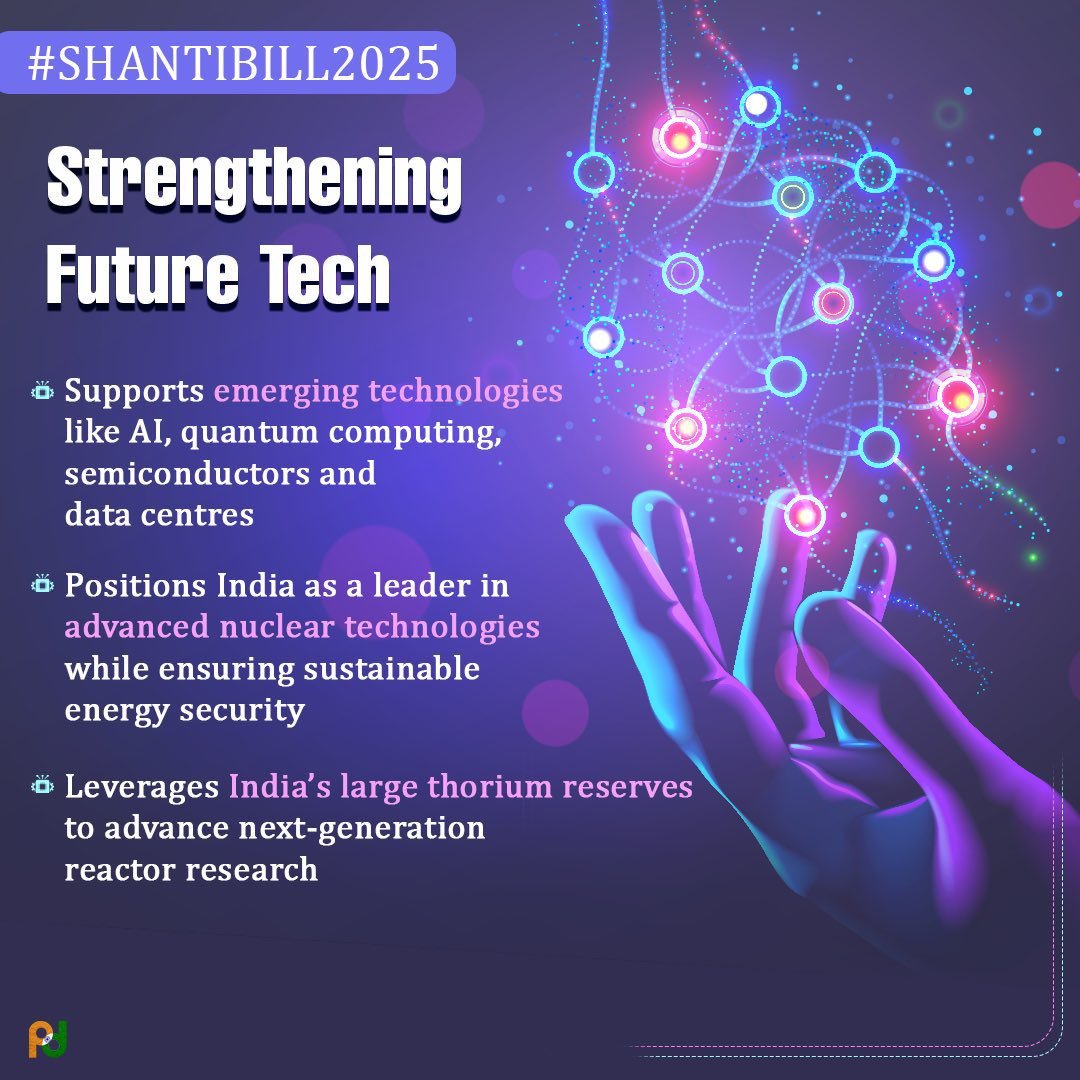 The SHANTI Bill, 2025 marks a bold leap for India’s clean energy future.