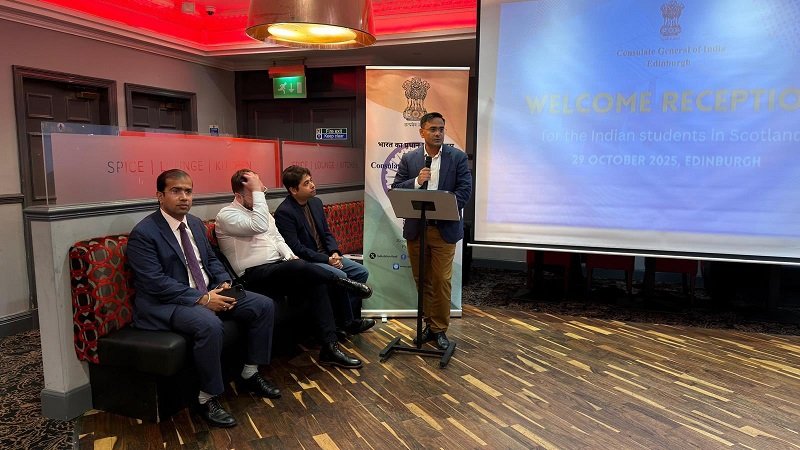 The Consulate General of India, Edinburgh hosted a Welcome Reception for newly arrived Indian students at Scottish Universities.