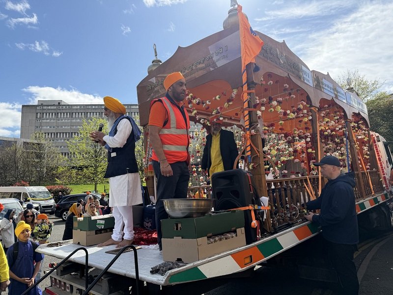 CG joined the Baisakhi celebrations and the vibrant Nagar Kirtan procession at the Edinburgh Gurdwara